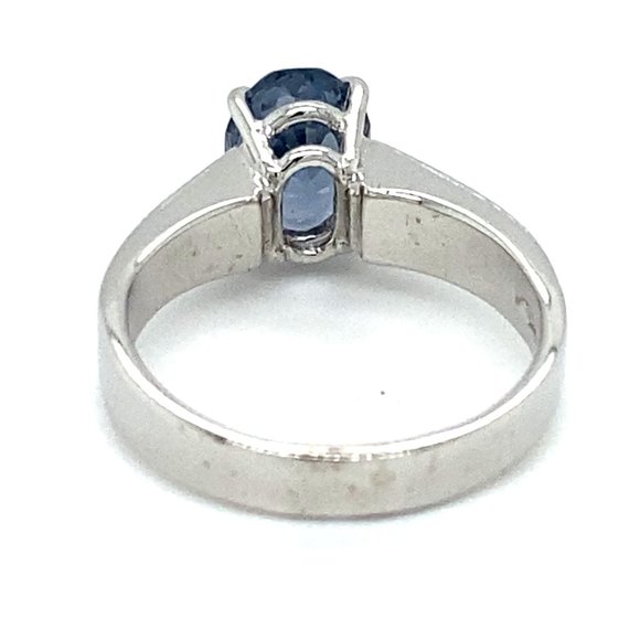 Certified Blue Spinel 2.15ct Solid 18K Gold Ring - Picture 4 of 8